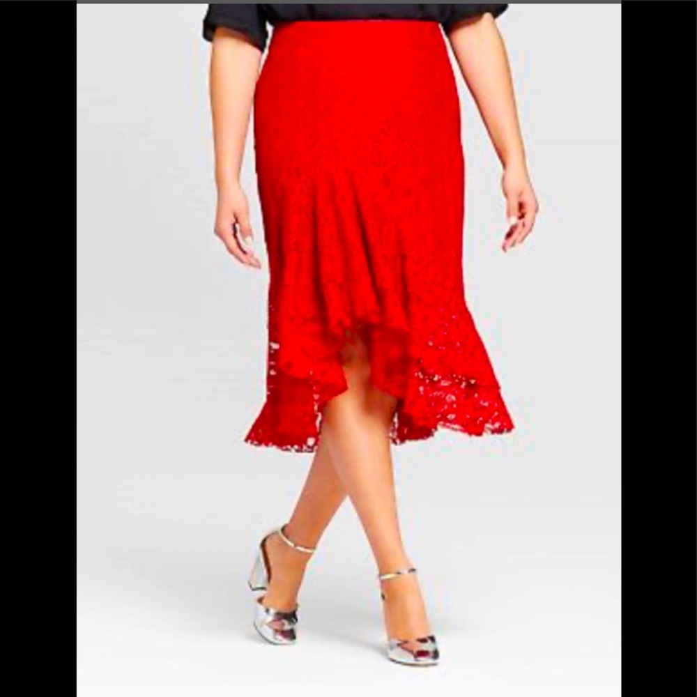 Lace Ruffled Skirt - Picture 3 of 6